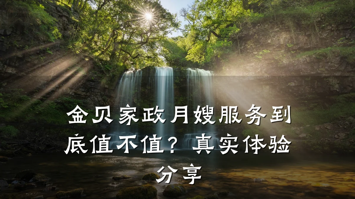 金贝家政月嫂服务到底值不值？真实体验分享