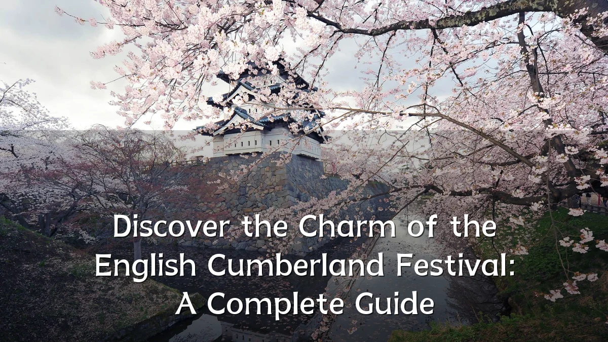 Discover the Charm of the English Cumberland Festival: A Complete Guide