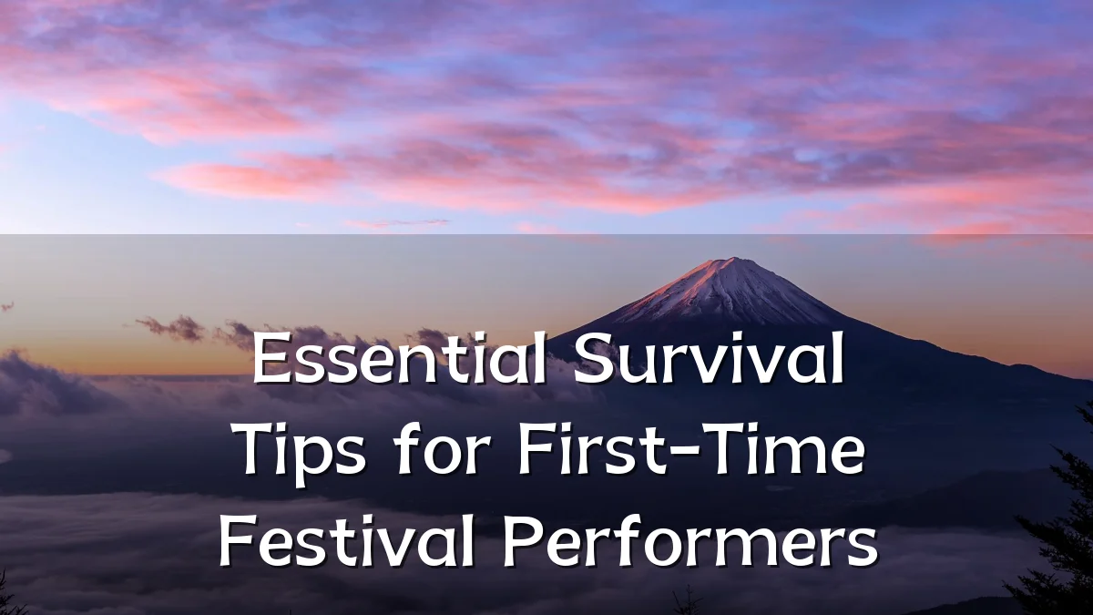 Essential Survival Tips for First-Time Festival Performers