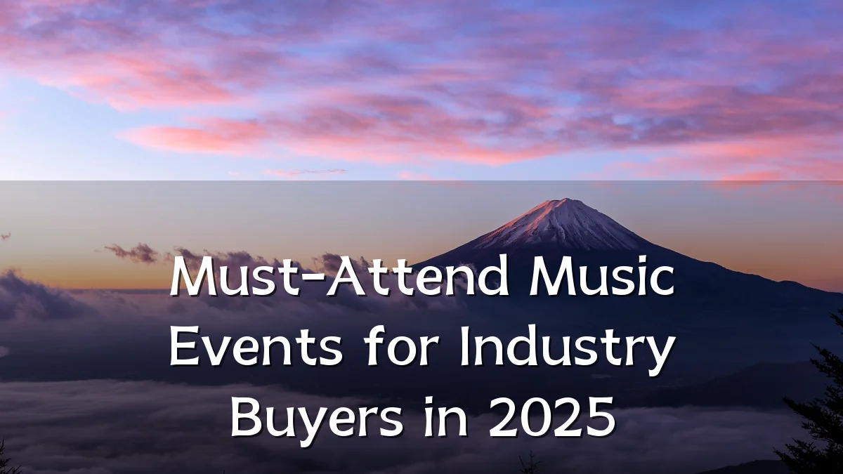Must-Attend Music Events for Industry Buyers in 2025