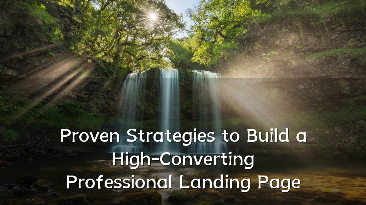 Proven Strategies to Build a High-Converting Professional Landing Page