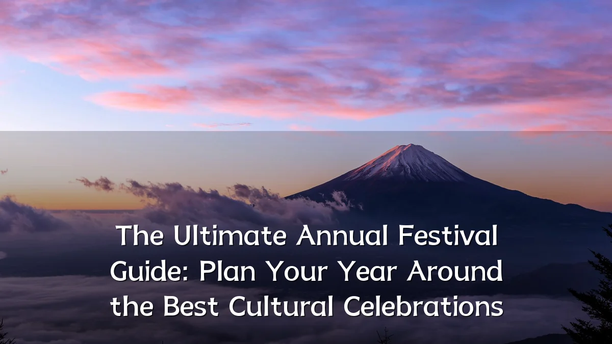 The Ultimate Annual Festival Guide: Plan Your Year Around the Best Cultural Celebrations