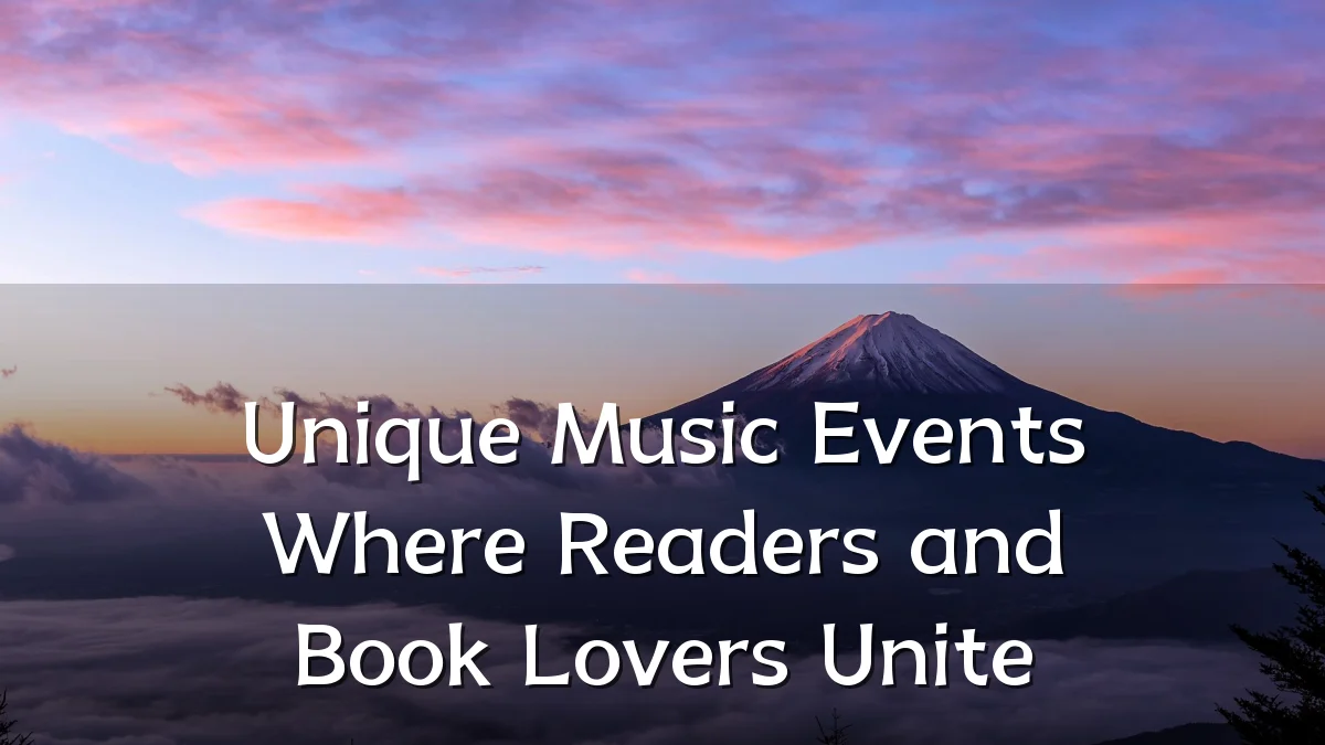 Unique Music Events Where Readers and Book Lovers Unite