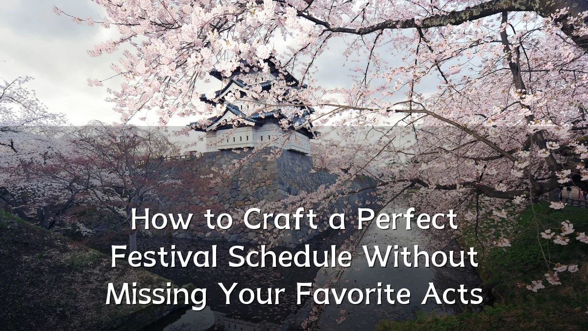 How to Craft a Perfect Festival Schedule Without Missing Your Favorite Acts