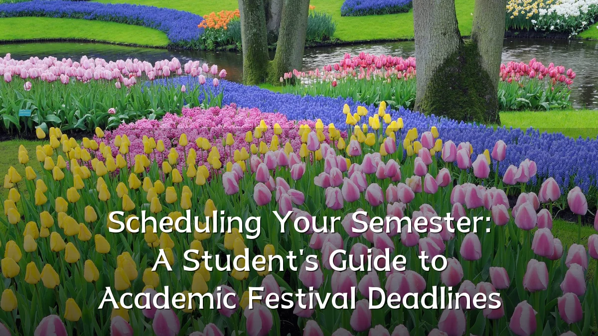 Scheduling Your Semester: A Student's Guide to Academic Festival Deadlines